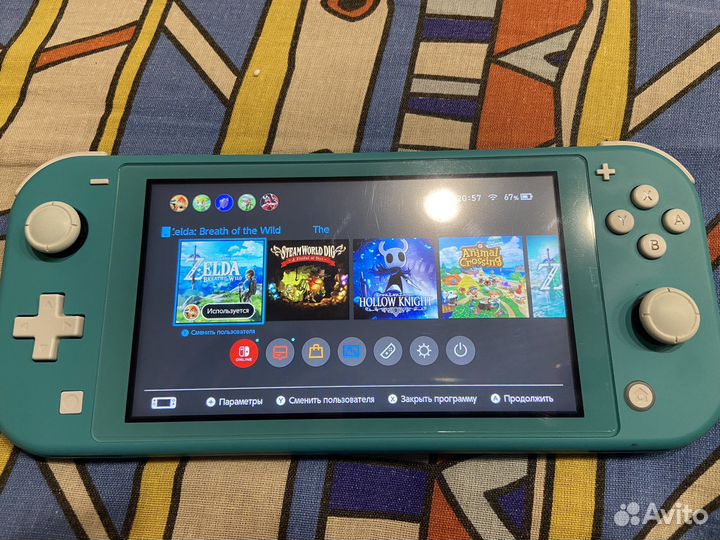 Nintendo switch lite с играми
