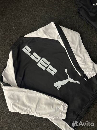 Спортивный костюм Puma утепленный черный люкс