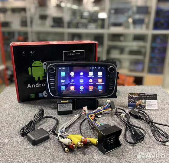 Магнитола Ford Mondeo 4 Focus 2 серая Android