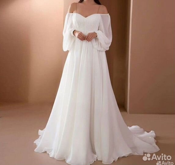 Свадебное платье 48 50 в пол