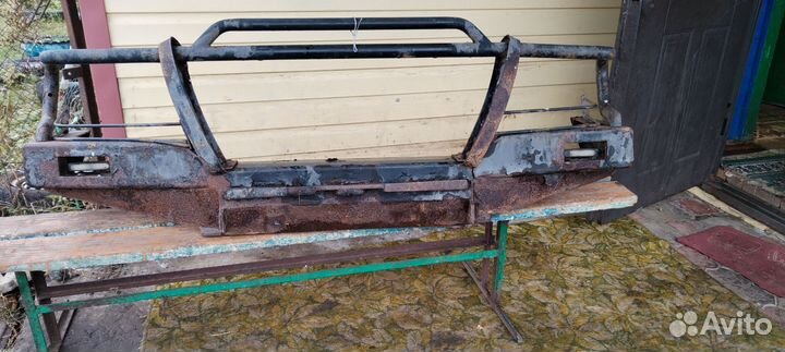 Бампер передний усиленный mitsubishi pajero sport