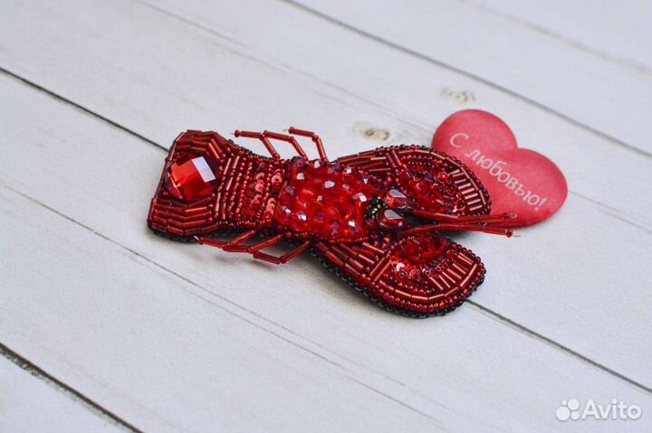 Броши и серьги из бисера