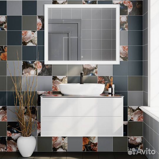 Раковина Kerama Marazzi Plaza PLR.wb.60.1 накладная 60, белая глянцевая