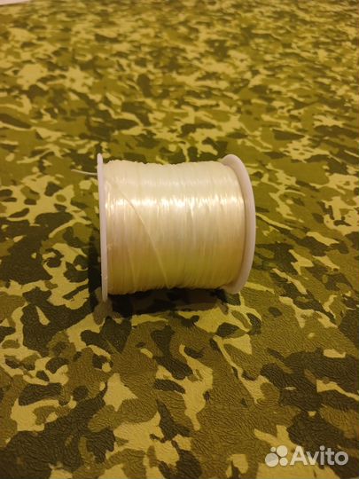 Эластомерная нить 18 белый для бисероплетения