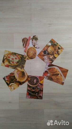 Открытки СССР с рецептами блюд