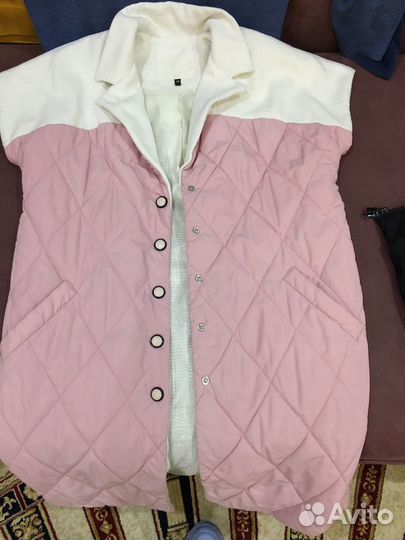 Жилет женский розовый 46 размера