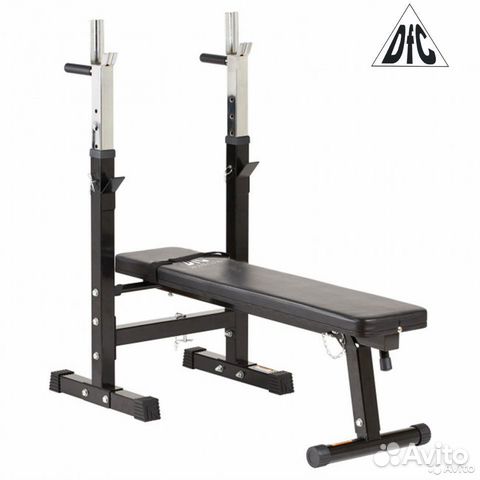 Скамья со стойками под штангу DFC dbch2B / dbch2W
