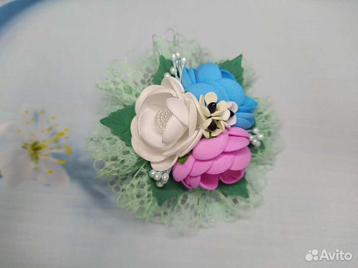 Бантики и заколочки фоамиран