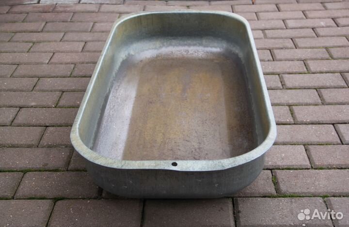 Корыто большое старое Корытце старинное жестяное№3