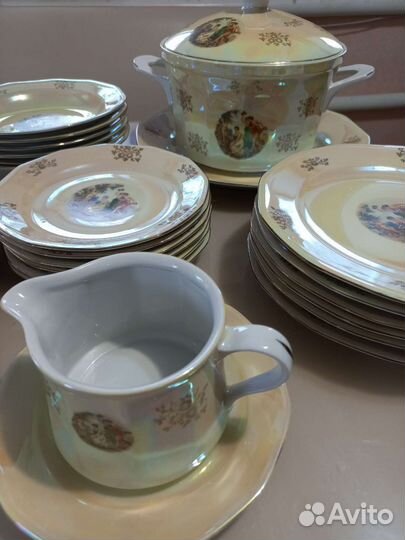 Столовый сервиз гдр «Мадонна»,клеймо SEP