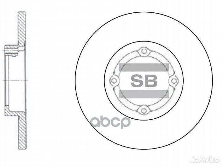 Диск тормозной SD3010 (96320531, 96284392) SD30