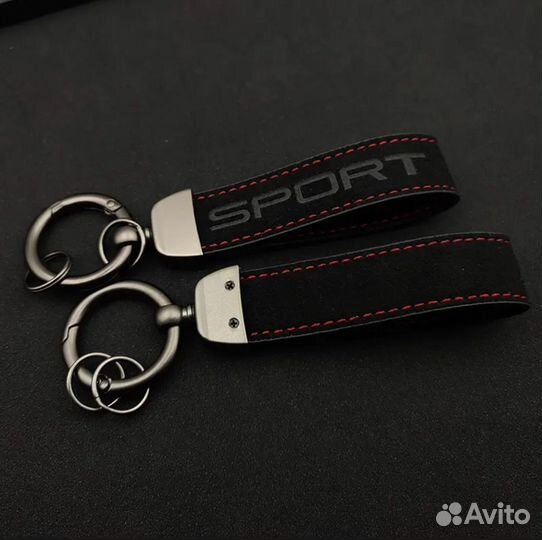 Кожаный брелок sport для range rover спорт new