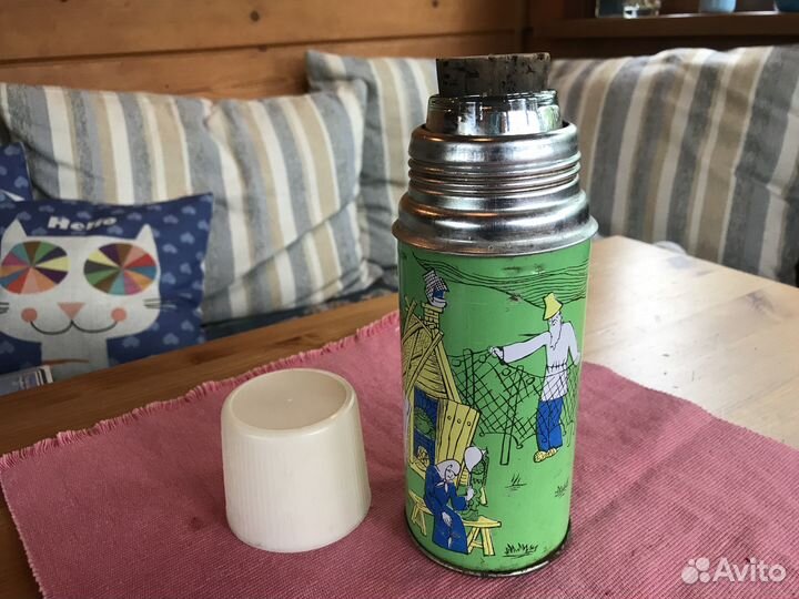 Термос ретро СССР (Сказка о рыбаке и рыбке)