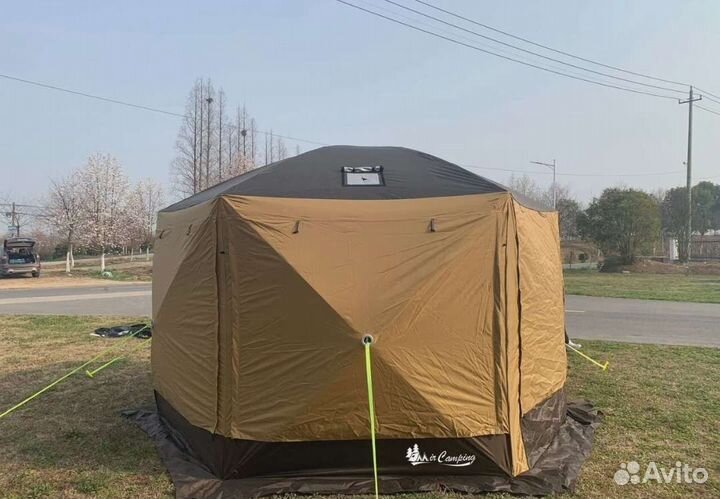 Шатер полуавтоматический 360х360 с двумя входами