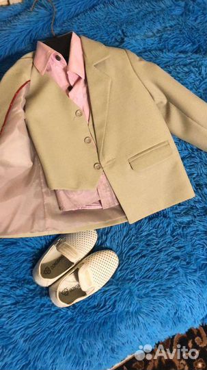 Детский костюм тройка, макосины