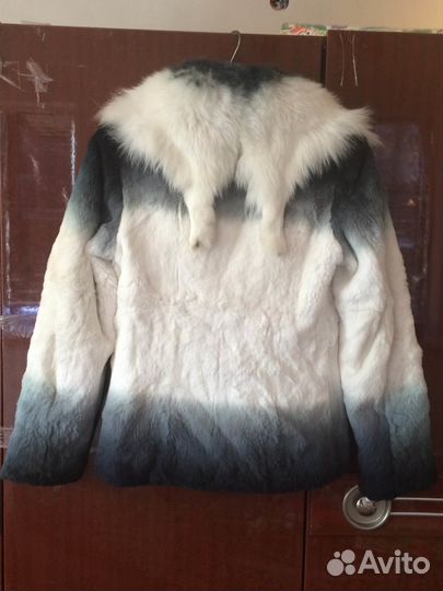 Шуба из меха кролика
