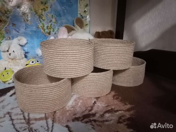 Корзина из джута