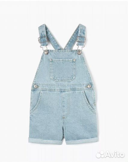 Джинсовый комбинезон шортами 80