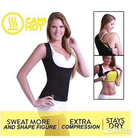 Майка-сауна, пояс для похудения hot chapters