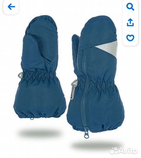 Варежки новые мембрана зимние 1-2 года