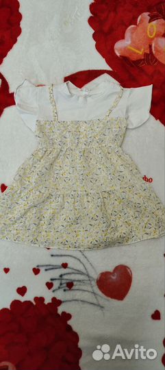 Платье для девочки 74 80 на годик