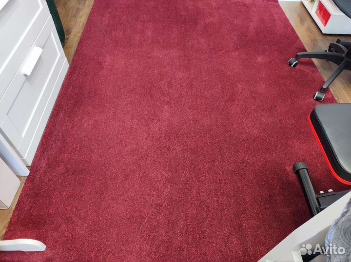 Ковер икеа тювельсе, темно-красный, 2.4 х 1.7 м