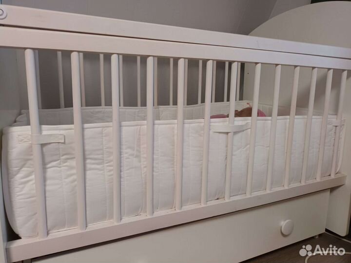 Мягкий бортик в детскую кроватку IKEA