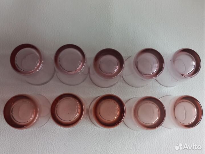 Рюмки стопки цветное стекло СССР