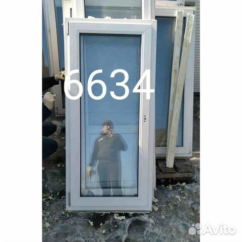 Окно бу пластиковое, 1550(в) х 730(ш) № 6634