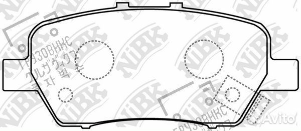Тормозные колодки дисковые, NiBK (Япония) PN8506