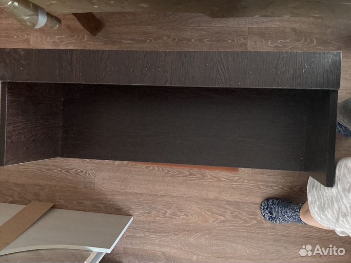 Полка настенная или напольная, Бруклин, цвет Венге