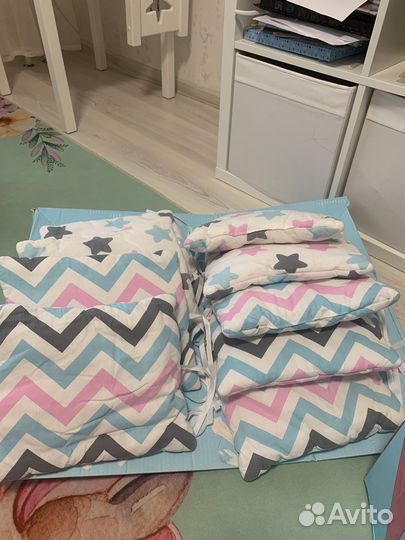 Бортики в детскую кроватку бу