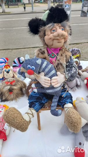 Кукла текстильная: домовые и баба Яга