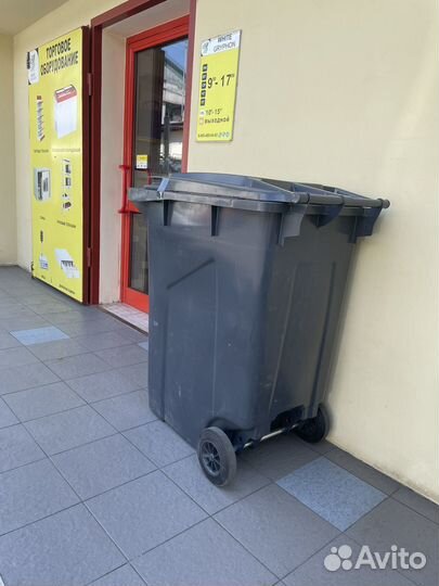 Мусорный контейнер Евро 1100 литров (куб) пластик