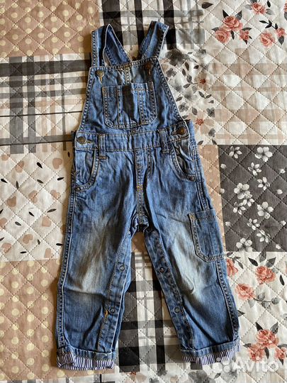 Комбинезон джинсовый детский 80