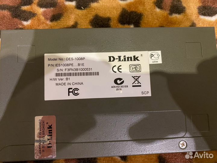 Коммутатор D-Link DES-1008P
