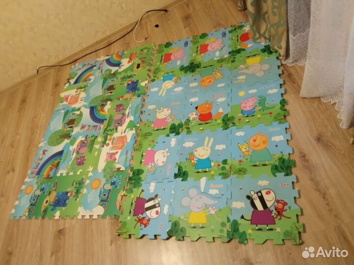 Детский коврик для ползания пазл