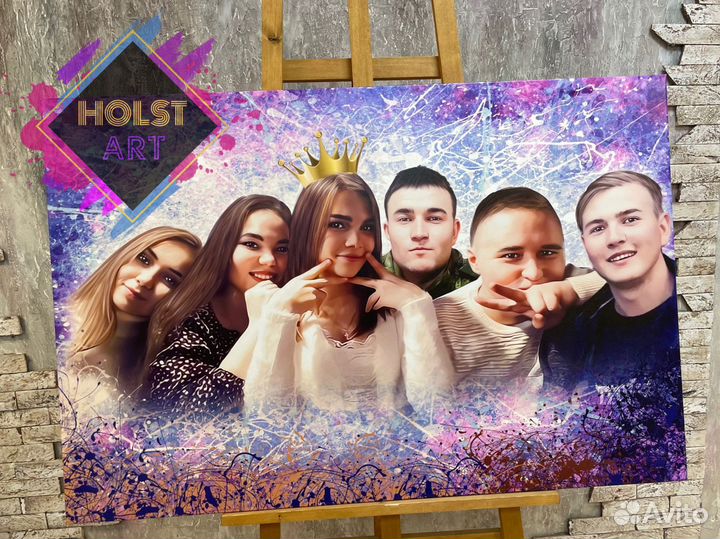 Портрет на холсте по фото