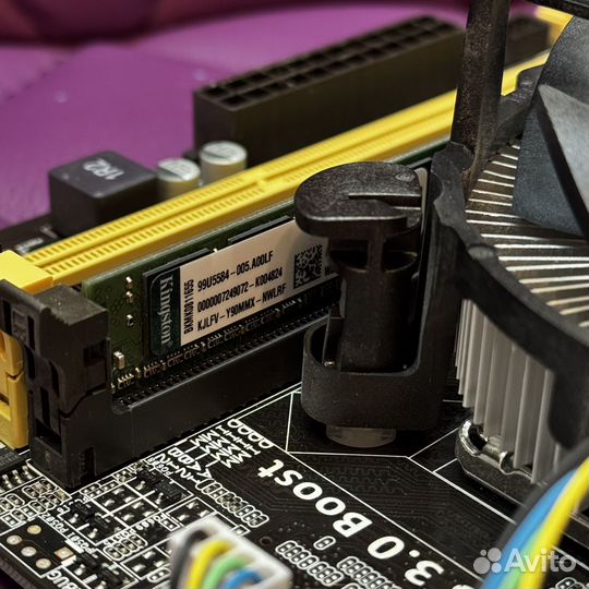 Материнская плата Asus B85M-G, процессор и озу