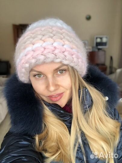 Шапка женская из итальянского мохера