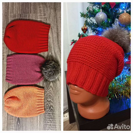 Тёплые шапочки
