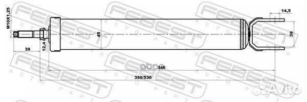 Амортизатор зад прав/лев 12650915R Febest