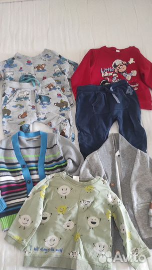 Коробка вещей на мальчика 68-92 с 6 мес до 1.5 лет