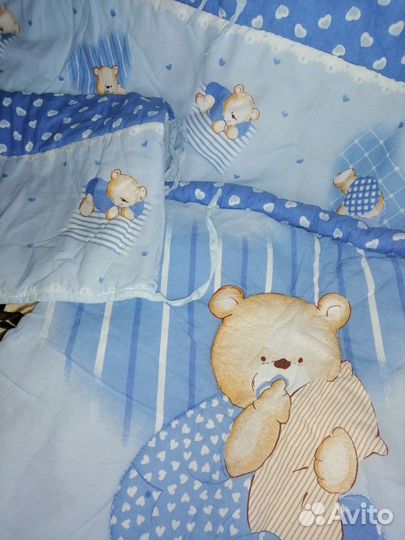 Балдахин с бортиками в детскую кроватку