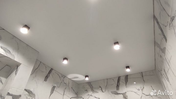 Натяжные потолки + Обои поклеим Бесплатно