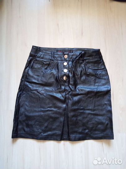 Кожаная юбка