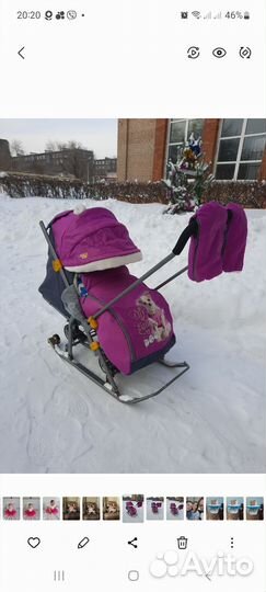 Санки коляска ника 7 8