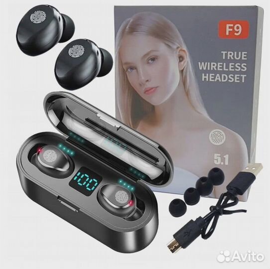 Беспроводные наушники bluetooth TWS F9 v 5.1