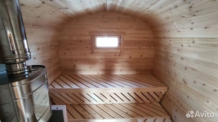 Баня бочка Квадро под ключ