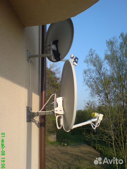 Монтаж, настройка спутниковых и эфирных антенн